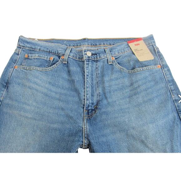 Levi’s 505 Regular Fit Jeans 34x34 Straight Leg Medium Wash NWT - Picture 6 of 7